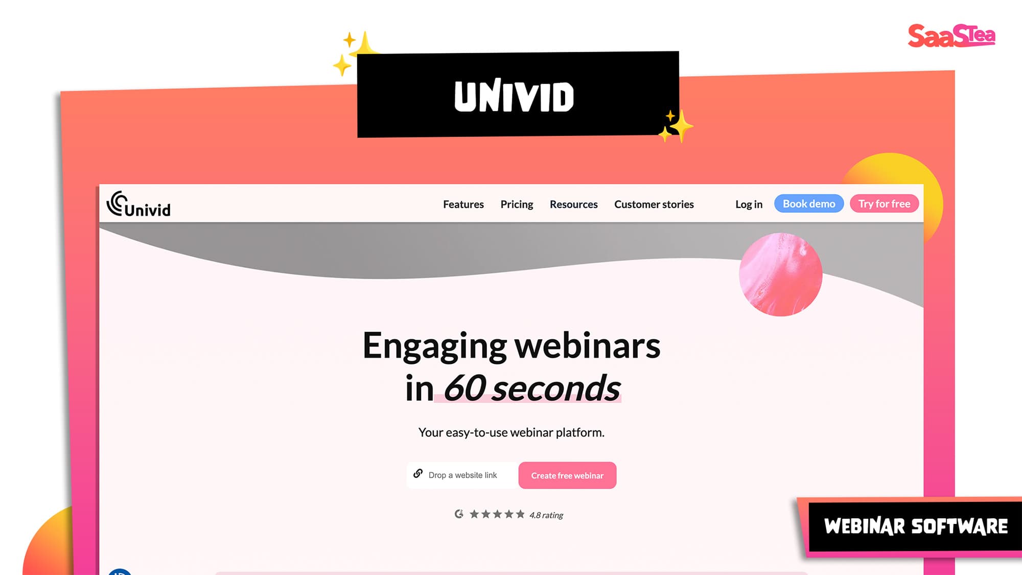 Create engaging webinars in 60 seconds.