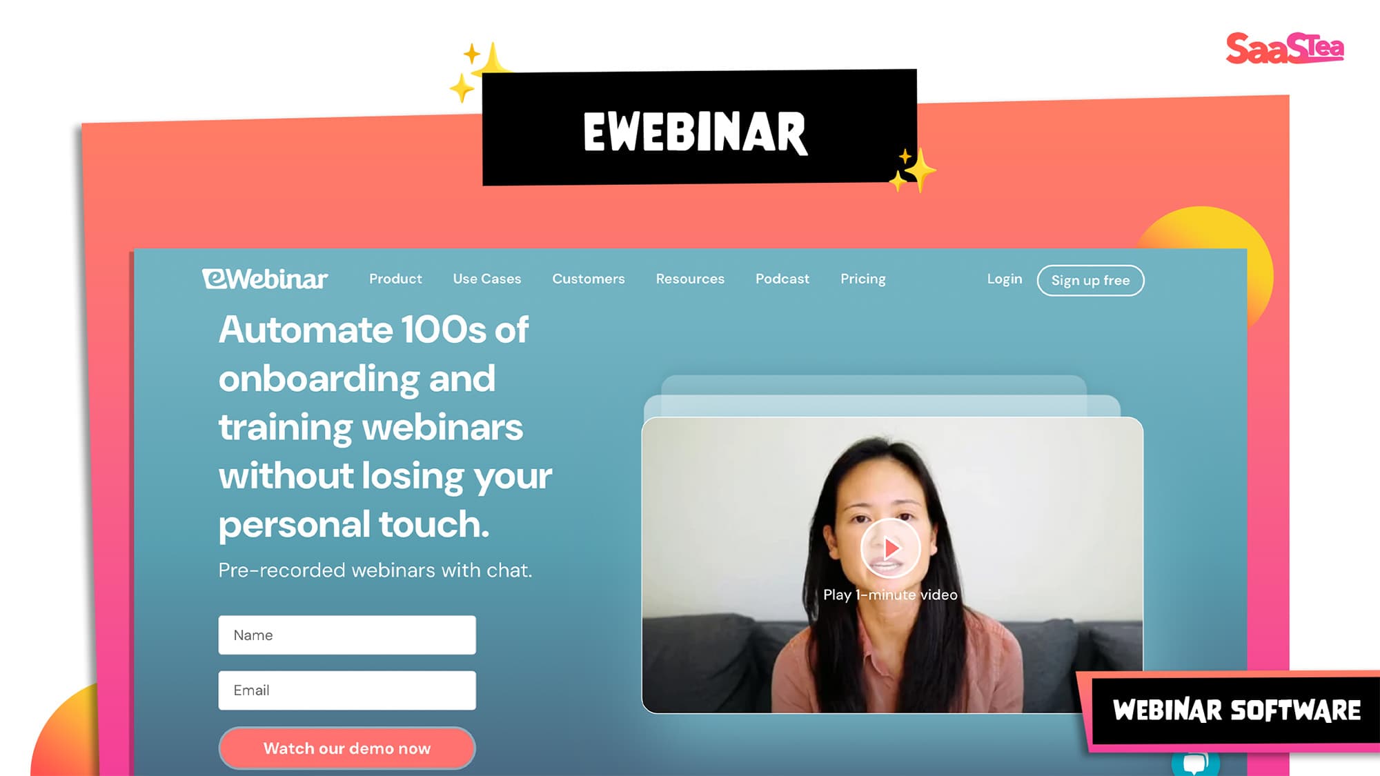 Automated webinars with live chat and interactive features