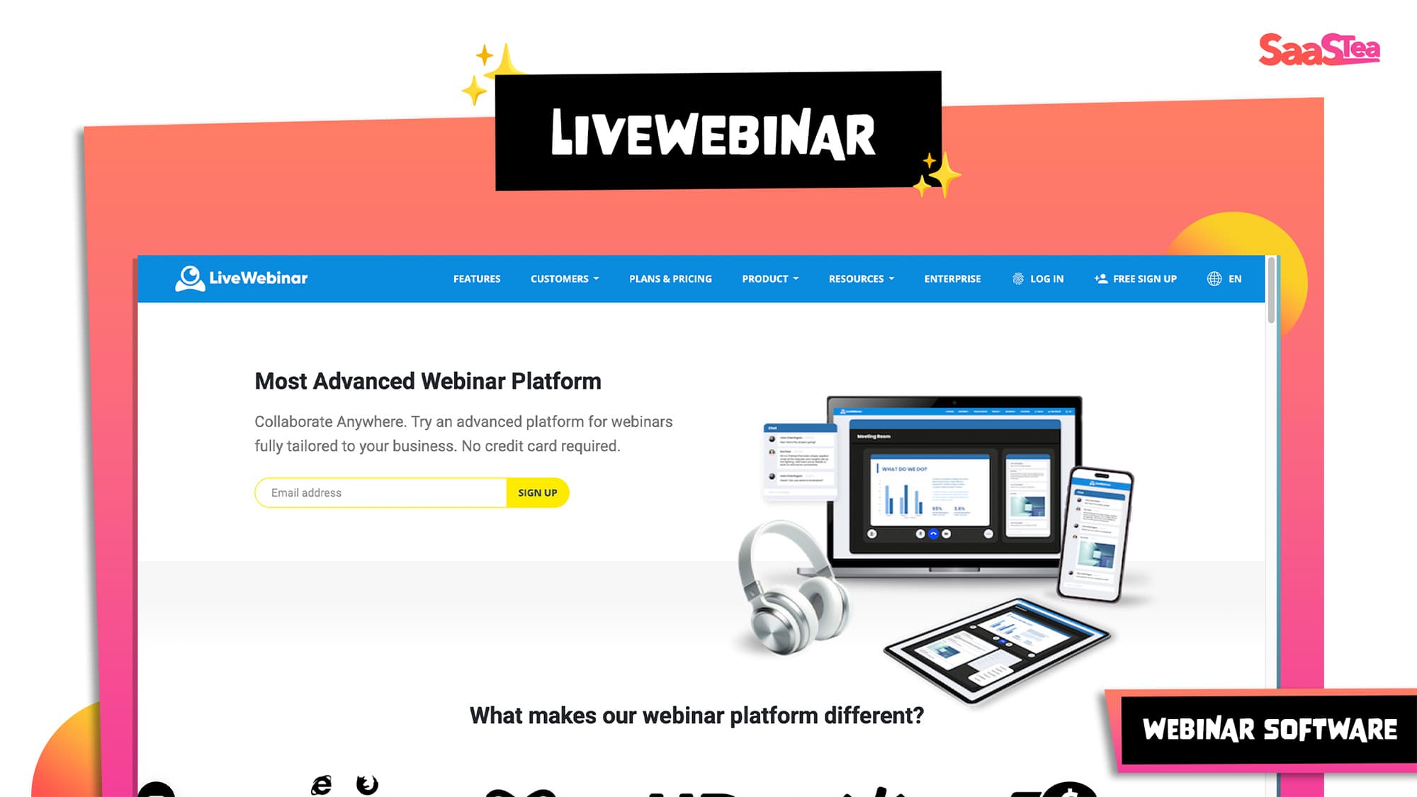 Cloud-based webinar solution with advanced customization