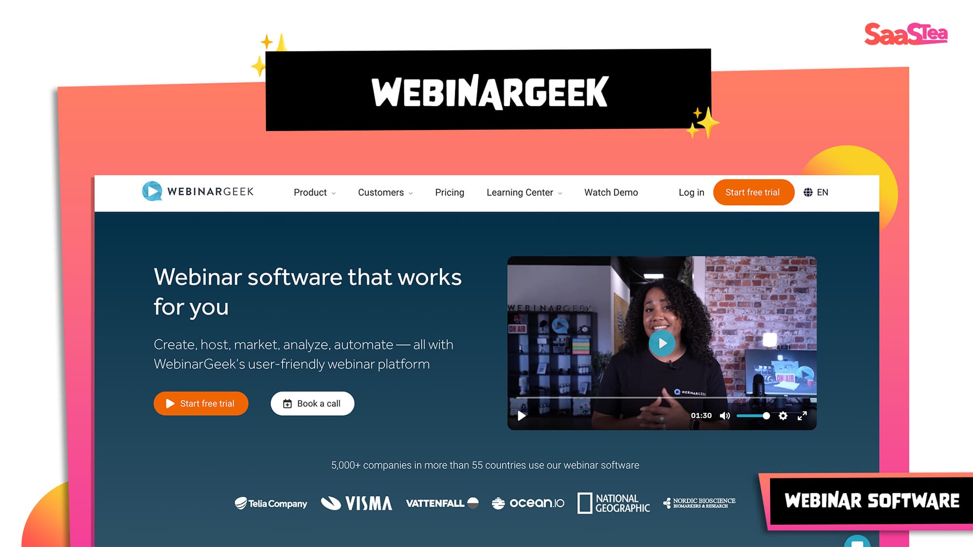 Easy-to-use webinar platform with powerful interactions